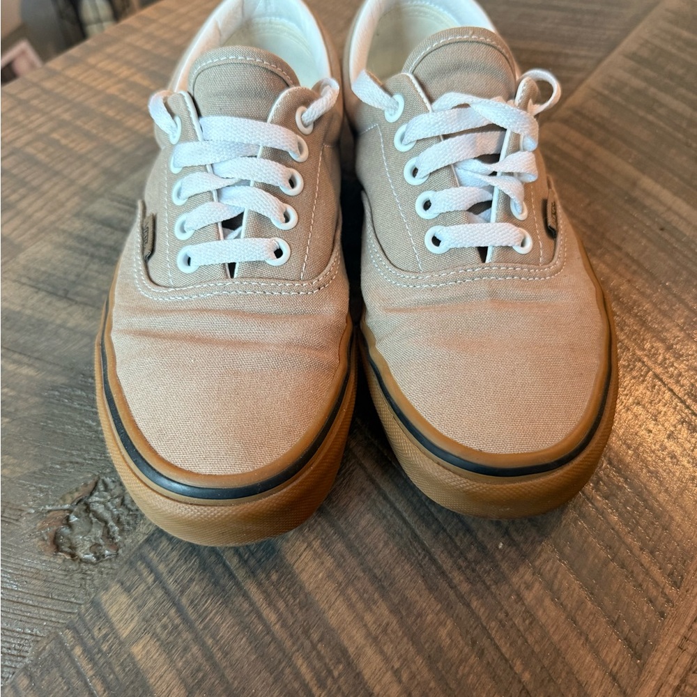 Vans Unisex Tan Canvas Sneakers